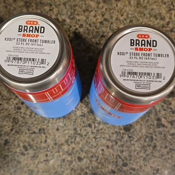 NWT H-E-B Brand Shop Collectible Kodi Store Front Tumbler 22 Oz - Picture 10 of 11